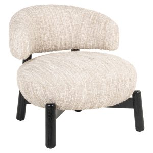 Fauteuil lounge Ornella beige angora