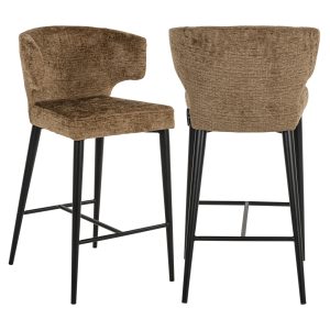 Tabouret de comptoir Taylor brandy fusion fire retardant