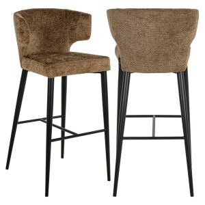 Tabouret de bar Taylor brandy fusion fire retardant