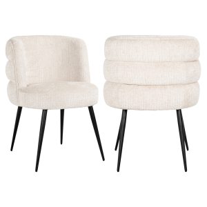 Chaise de salle à manger Stella niagara beige fire retardant