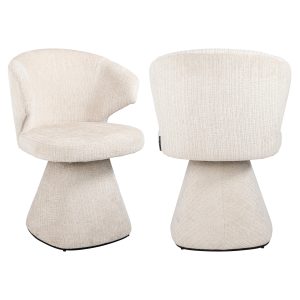 Chaise de salle à manger Gatsbi niagara beige fire retardant