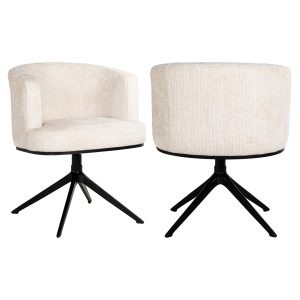 Chaise de salle à manger Cheyenne niagara beige swivel