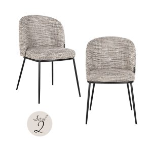 Chaise de salle à manger Elvi trendy nature fire retardant (Set of 2)
