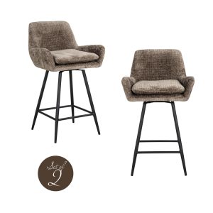 Tabouret de comptoir Linsey niagara stone swivel (Set of 2)