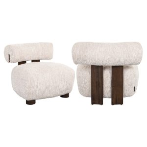 Fauteuil lounge Arabella lovely cream