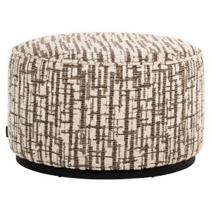 Pouf & repose-pieds Lexie cream 70Ø