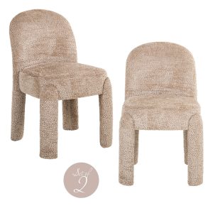 Chaise de salle à manger Brandi lovely beige (Set of 2)