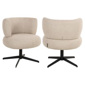 Chaise de salle à manger Alexis biscotti swivel