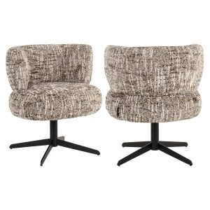 Chaise de salle à manger Alexis brown omara swivel