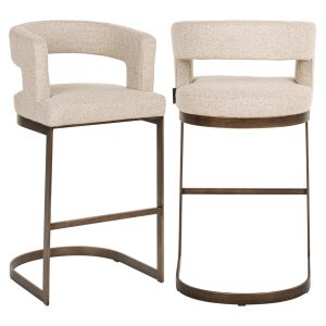 Tabouret de bar Ellis biscotti