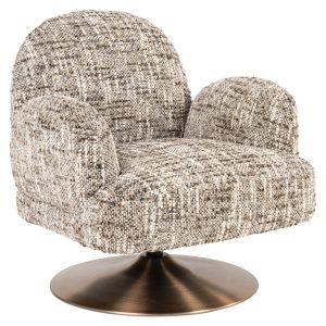 Fauteuil lounge Kagney brown omara swivel