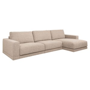 Canapé Trentino cayenne brown 3,5-seater + lounge left or right