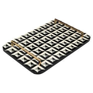 Plateau Birte black/white