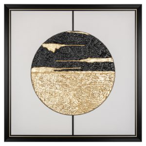 Art mural Moon black/gold