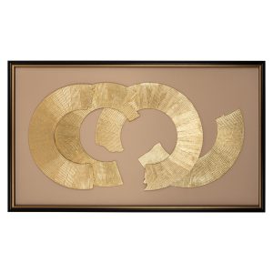 Art mural Eden black/gold