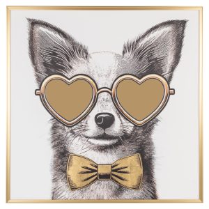 Art mural Bodhy black/gold