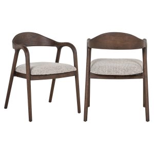 Chaise de salle à manger Mihara mocca fancy fire retardant