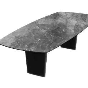 Table Céramique Mosa Goliath pied Noir 240-300