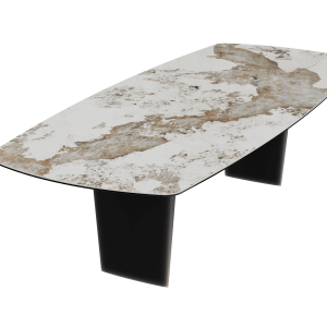 Table Céramique Callat Goliath pied noir 240-300