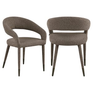 Chaise de salle à manger Gia brown chunky