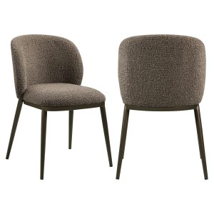 Chaise de salle à manger Gandy brown chunky