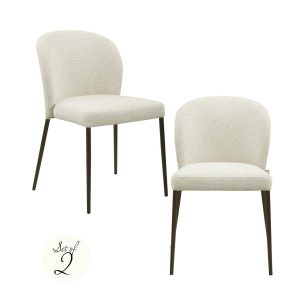 Chaise de salle à manger Stacker biscotti fire retardant (Set of 2)