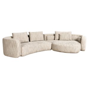 Canapé Angusto natural softweave lounge right