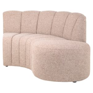 Banc Landmark cayenne cognac open end right round - fully upholstered