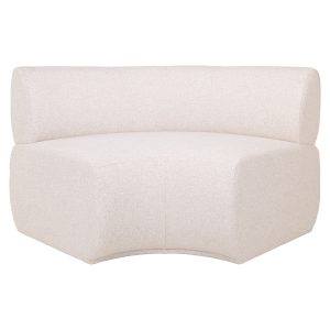 Banc Sorrobon cayenne ecru round – fully upholstered