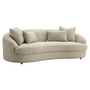 Canapé Morena cream blockweave 3-seater